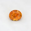 1.63 ct heat-treated Ceylon Orange Sapphire, Oval Cut, video showing color and brilliance
