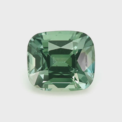 1.74 ct Natural Unheated Bluish-Green Sapphire – Cushion Cut | GIA Certified | Madagascar