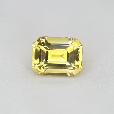 1.17 ct Emerald-Cut Ceylon Yellow Sapphire ~ Heat Treated, GIA