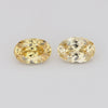 1.22 ctw Oval Yellow Zircon Matched Pair — Untreated
