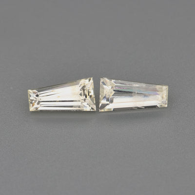 0.87 ctw Tapered Baguette cut Yellow Sapphire ~ matched pair