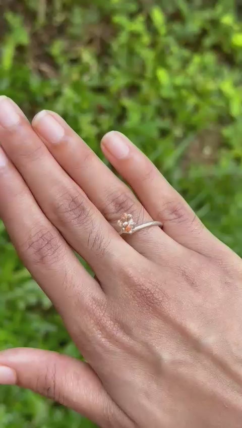 0.79 ct Peach Sapphire ~ unheated