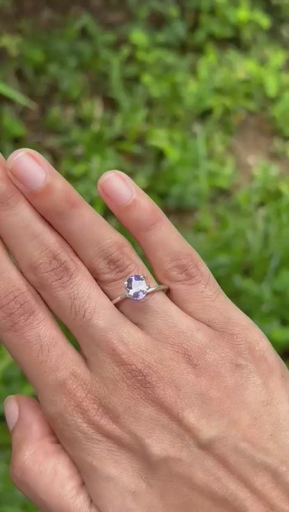 1.66 Ct lavender Sapphire ~ untreated