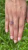 1.45 ct Cushion Purple Sapphire ring video, GIA certified.