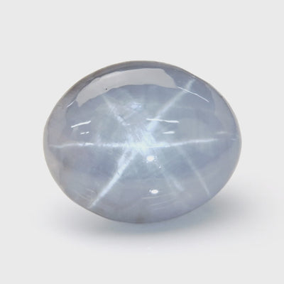 8.08 ct  Natural strong 6 ray Gray Ceylon Star Sapphire gemstone with GIA ~ Unheated / Untreated