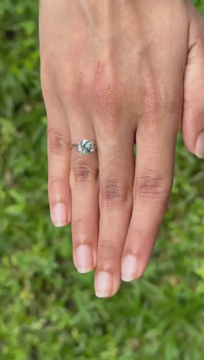 1.70 ct Green Sapphire ~ Unheated