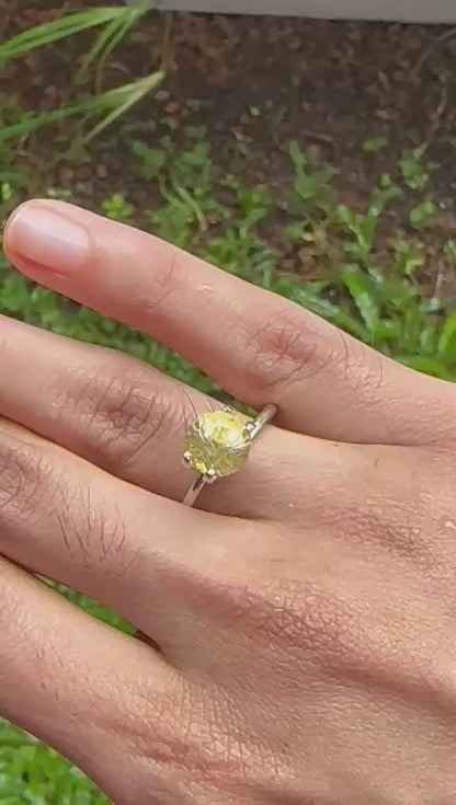 3.13 ct Yellow Sapphire ~ unheated