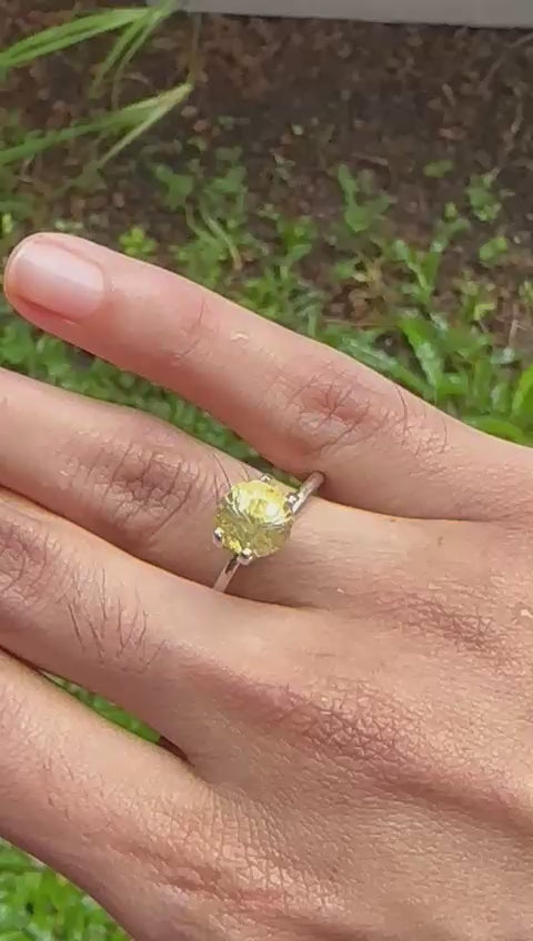 3.13 ct Yellow Sapphire ~ unheated