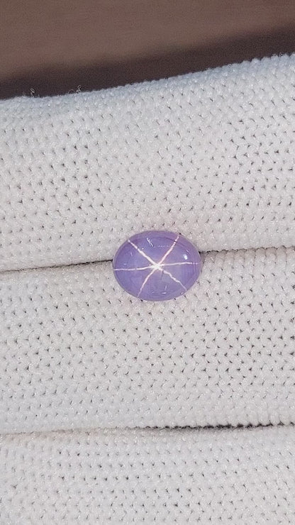 3.40 ct Purple Star Sapphire ~ Unheated