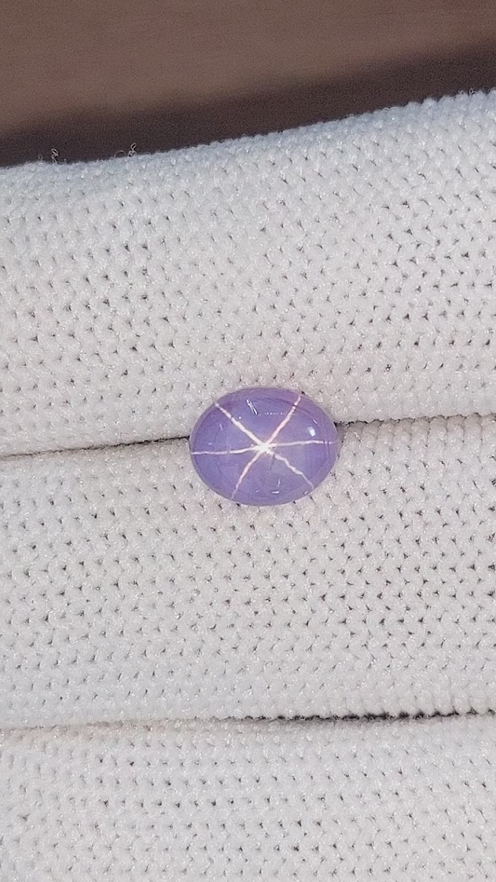 3.40 ct Purple Star Sapphire ~ Unheated