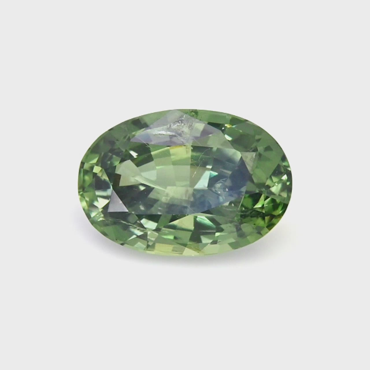 Load video: 1.57 ct Green Sapphire ~ Untreated