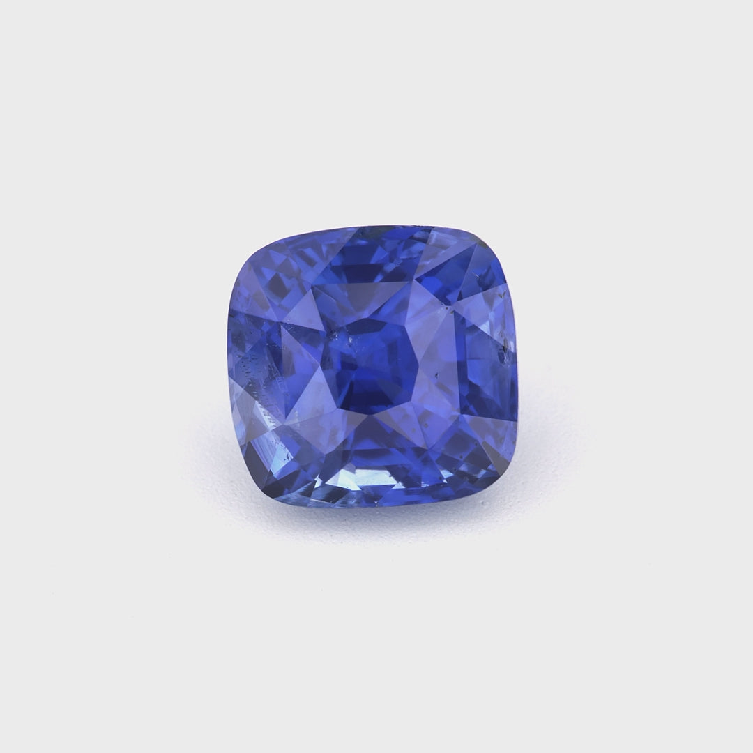 2.04 ct square cushion Ceylon blue sapphire — GIA Report #6233835339