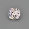 0.63 ct square cushion unheated violetish-gray sapphire rotating to show color and brilliance