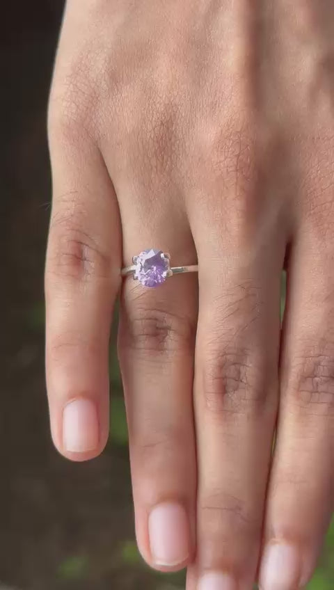 1.46 ct Violet Sapphire ~ Unheated