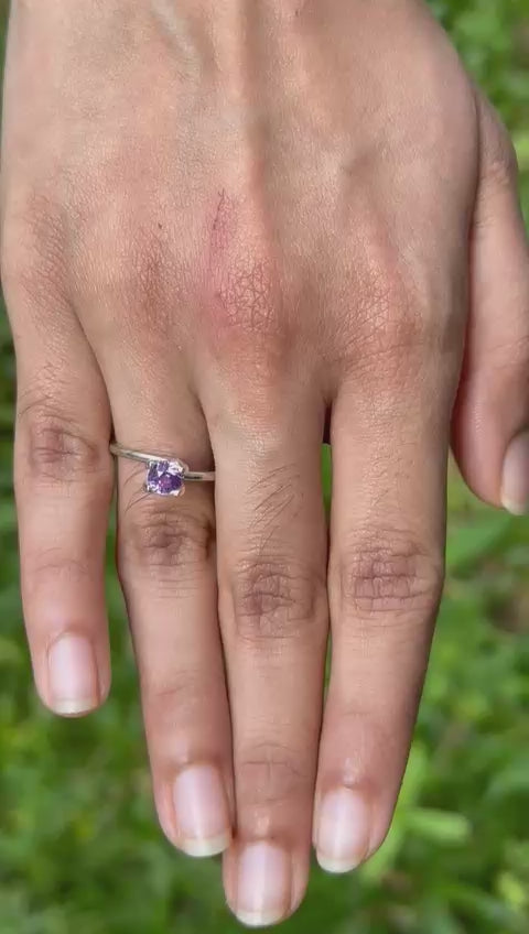 0.74 Ct Violet Sapphire ~ Unheated