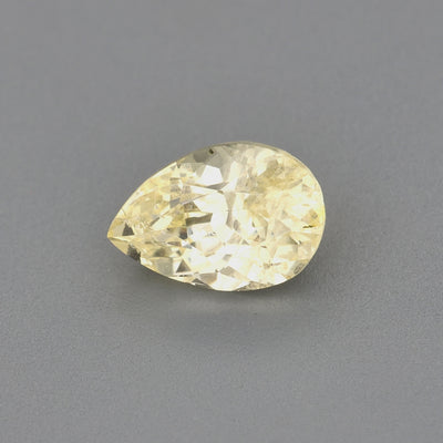 0.61 ct Light Yellow Sapphire ~ Unheated