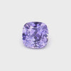 0.46 ct cushion unheated violet sapphire rotating to show purple-blue color and brilliance