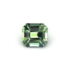 Asscher green sapphire — step-cut geometry and natural green color demonstrated, 1.17 ct Ceylon