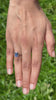 2.05 ct heated blue Ceylon sapphire, radiant cut, close-up video showing color and brilliance