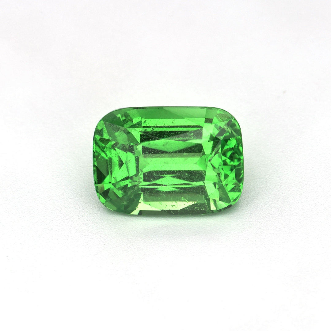 1.86 ct Cushion Tsavorite Garnet video showing color and brilliance.