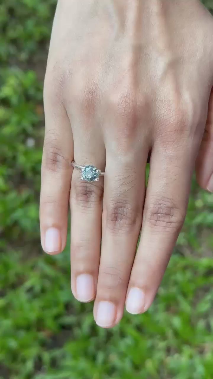 2.08 ct Teal Sapphire