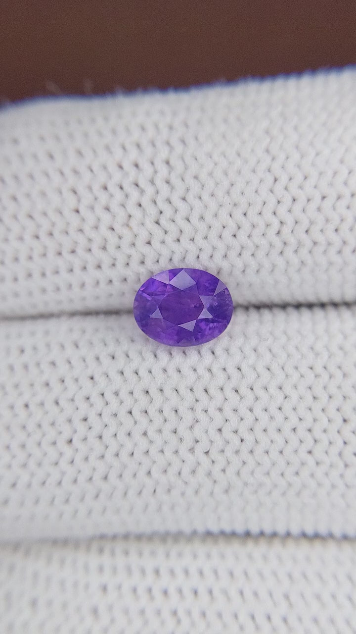 1.53 Ct Violet Sapphire ~ Untreated