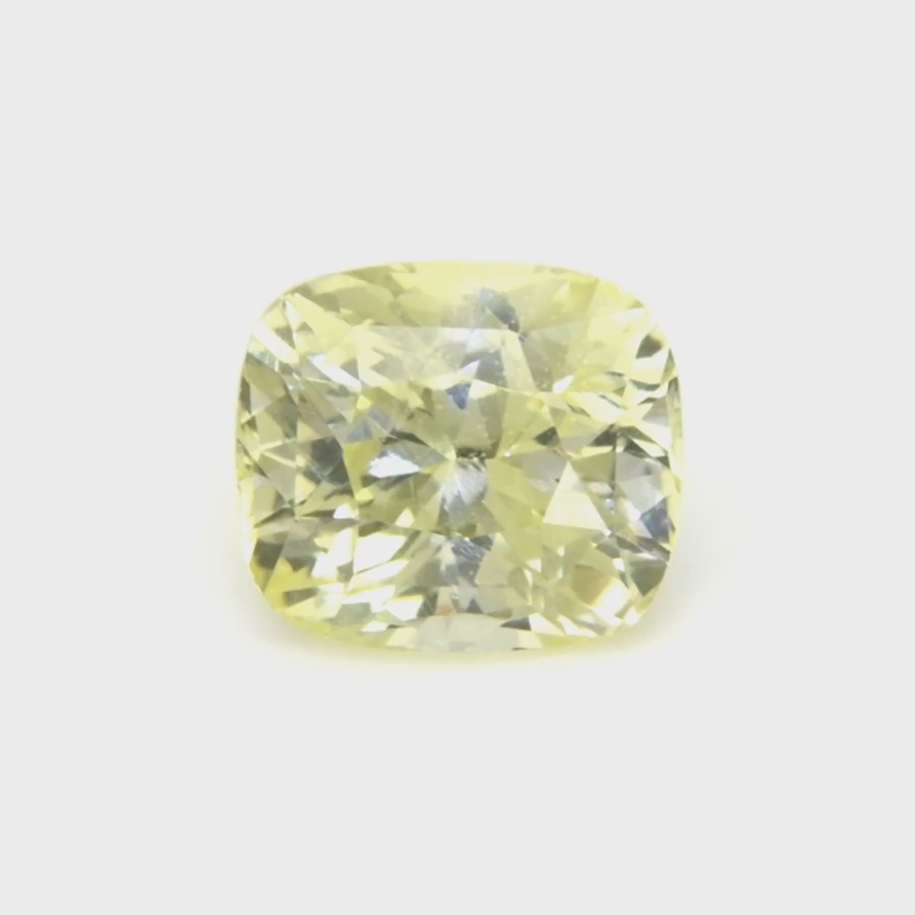 Load video: 2.48 ct pale Yellow Sapphire ~ Untreated ~ GIA