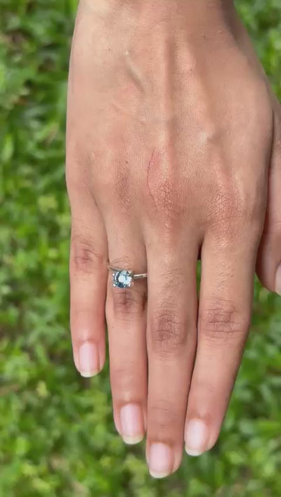 1.08 ct Teal Sapphire ~ Unheated