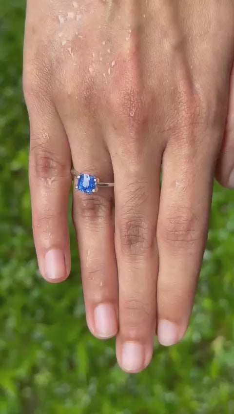 2.04 ct Blue Sapphire ~ Unheated