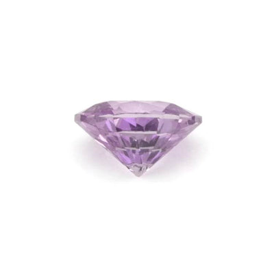 1.02 ct oval pink sapphire gemstone with mixed brilliant cut and radiant pale pink hue