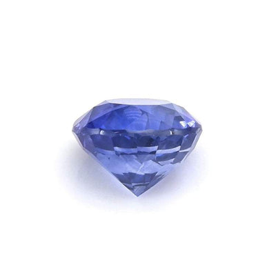 1.62 ct heat-treated blue sapphire gemstone from Sri Lanka with excellent clarity and brilliant cut
