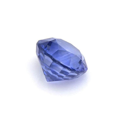 1.62 ct blue sapphire gemstone with deep blue hue and brilliant cut from Sri Lanka