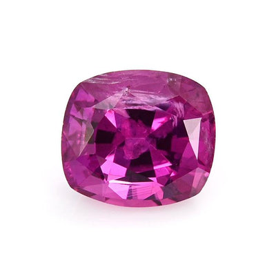 0.86 ct hot pink sapphire gemstone with excellent clarity and vibrant color