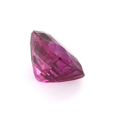 0.86 ct hot pink sapphire gemstone with excellent clarity and brilliant cut