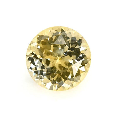 1.21 ct untreated Yellow Sapphire with natural golden hue and excellent clarity, precision cut gemstone