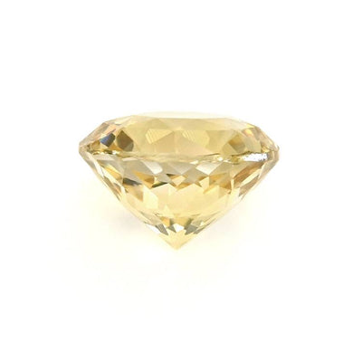 1.21 ct untreated yellow sapphire gemstone with natural golden hue and excellent clarity