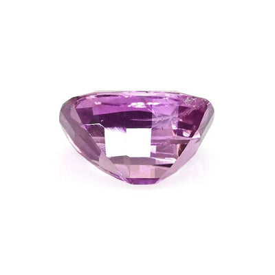 1.05 ct pink sapphire gemstone cushion cut with sparkling pink hue for custom jewelry designs