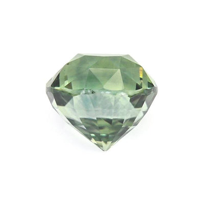 1.81 ct green sapphire round cut gemstone displaying rich green hues and brilliant sparkle