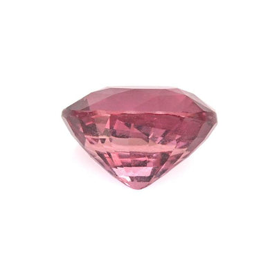 2.20 ct pink sapphire round brilliant cut gemstone from Ceylon with excellent transparency and vibrant pink hue