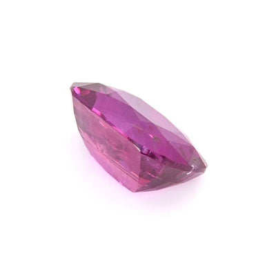 2.12 ct purplish pink sapphire gemstone with brilliant cut and excellent clarity