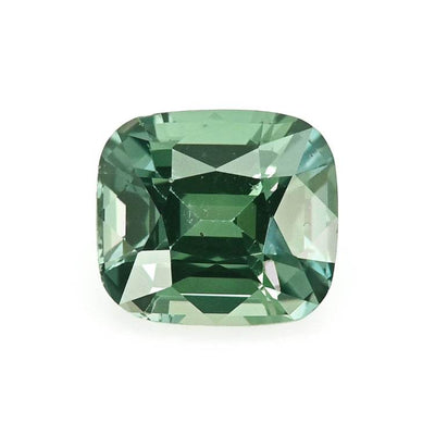 1.74ct unheated bluish green sapphire gemstone from Sri Lanka with excellent clarity and brilliance