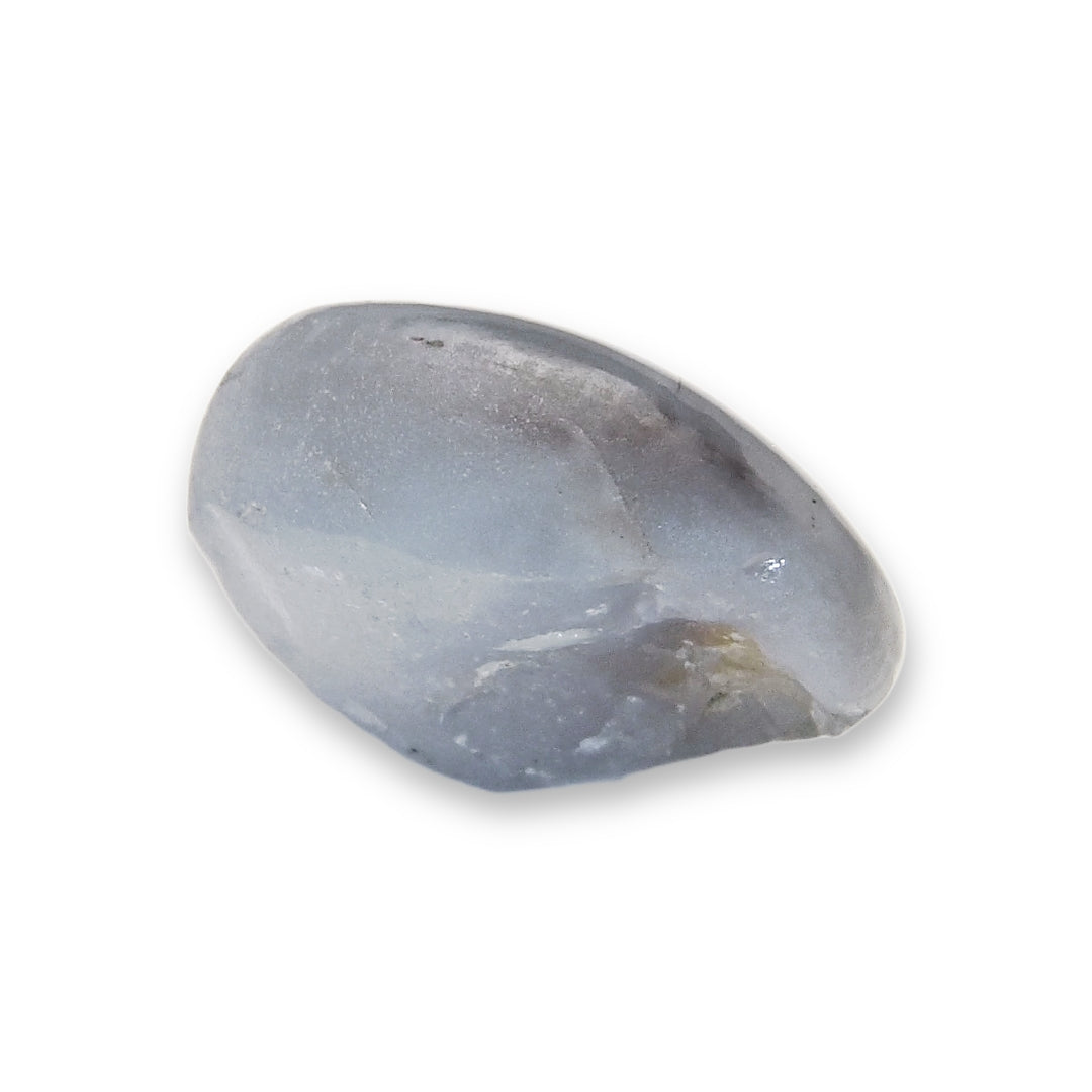 8.08 ct natural gray Ceylon star sapphire with strong 6-ray asterism, unheated and untreated gemstone